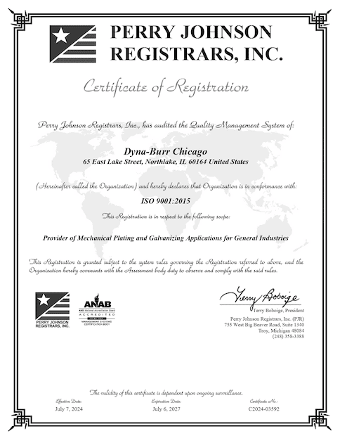 ISO 9001:2015 Certification 